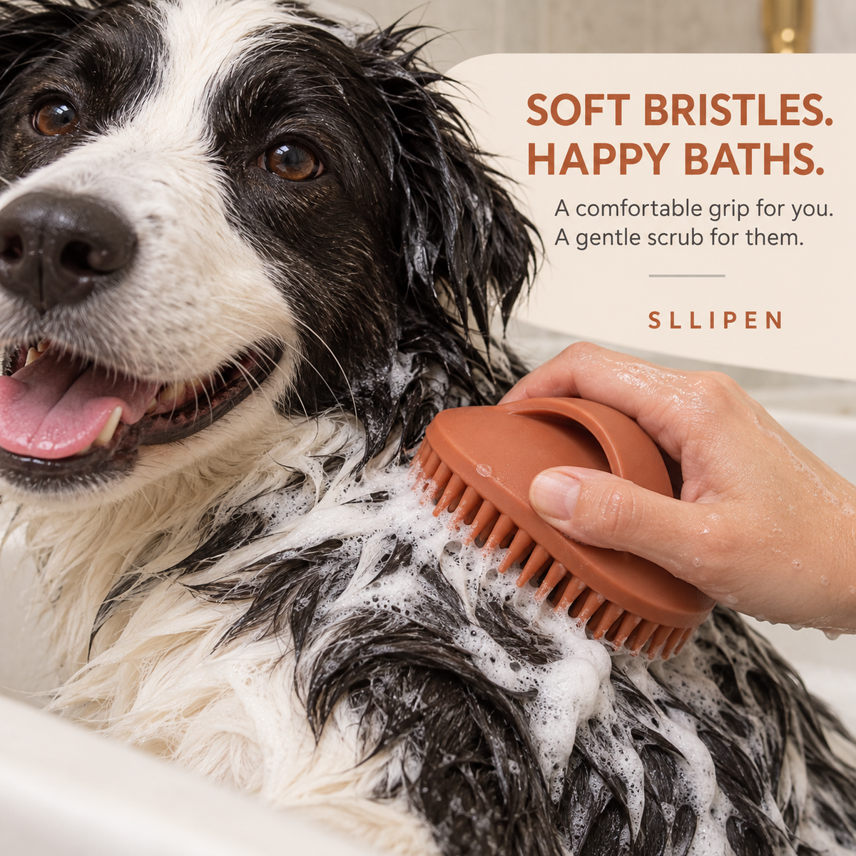 SLLIPEN® CozyScrub Pet Bath Brush 🐾