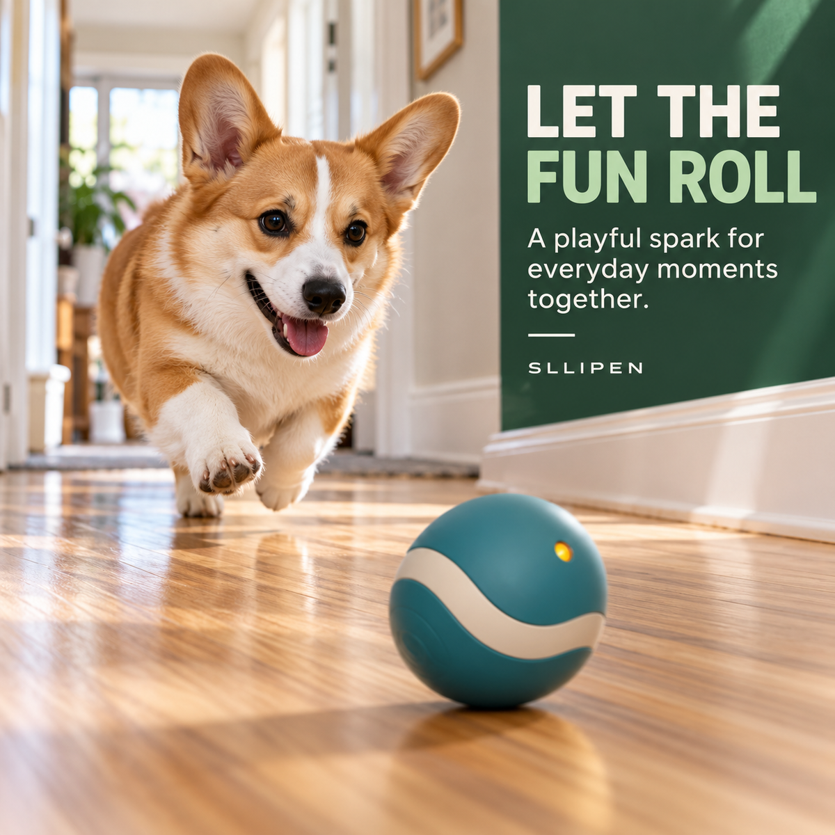 SLLIPEN® RollSpark Automatic Pet Ball 🐾