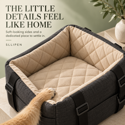 SLLIPEN Pet Car Seat 🐾 – A Cozy Spot for Your Little Travel Companion