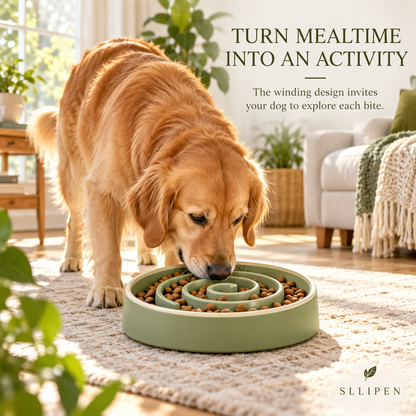 SLLIPEN Slow Feeder Dog Bowl 🐾 – Make Every Meal an Adventure