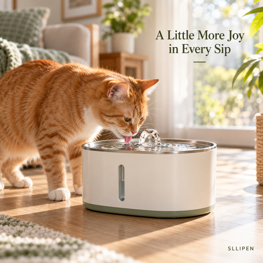 SLLIPEN® Fresh Water, Happy Paws Pet Fountain