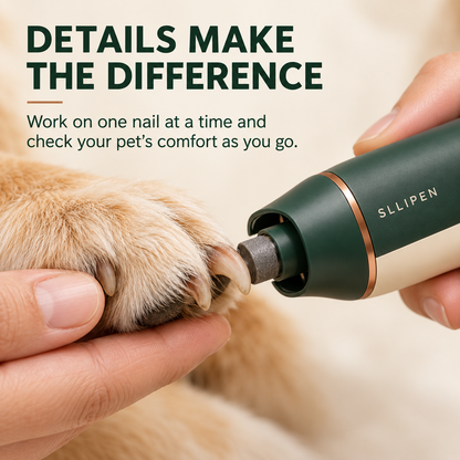 SLLIPEN Pet Nail Grinder 🐾 – Thoughtful Nail Care for At-Home Grooming