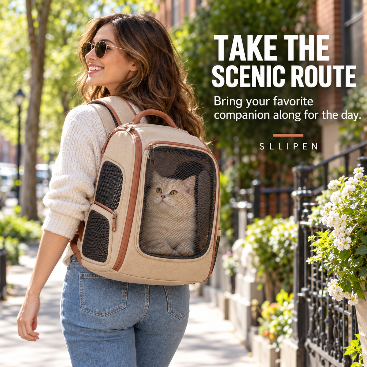 SLLIPEN® SideBySide Pet Travel Backpack 🐾