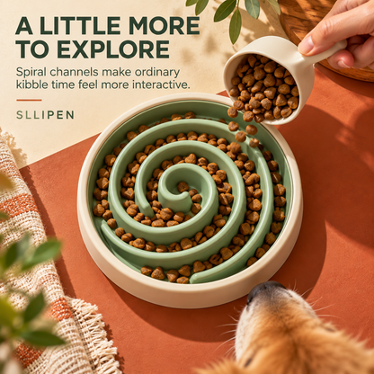 SLLIPEN Slow Feeder Dog Bowl 🐾 – Make Every Meal an Adventure