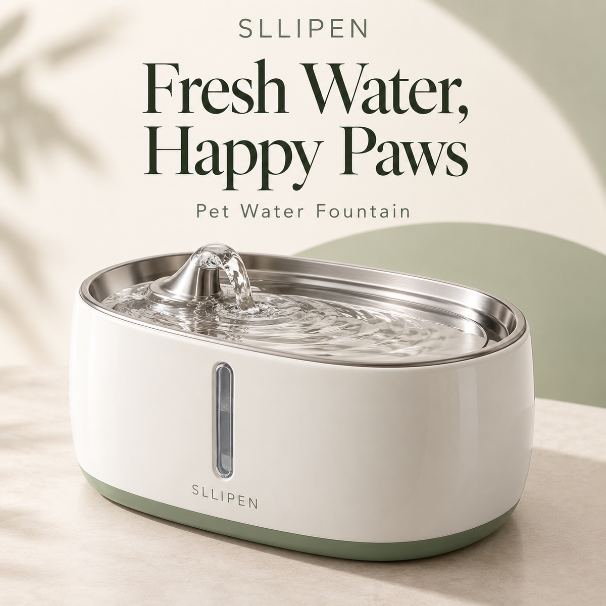 SLLIPEN® Fresh Water, Happy Paws Pet Fountain